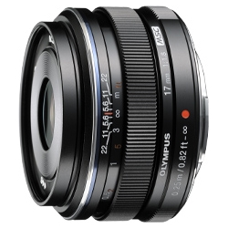 17mm F1.8 BLK<BR>マイクロフォーサーズ用 M.ZUIKO DIGITAL 17mm F1.8 （ブラック）<BR>オリンパス㈱