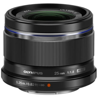 25mm F1.8BLK<BR>マイクロフォーサーズ用 M.ZUIKO DIGITAL 25mm F1.8 （ブラック）<BR>オリンパス㈱