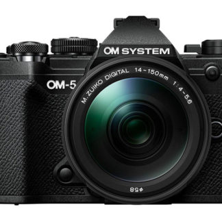 OM-5 14-150mmLK BLK<BR>ミラーレス一眼カメラ OM SYSTEM OM-5 14-150mm II レンズキット （ブラック）<BR>オリンパス㈱