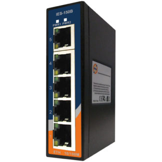 IES-150B<BR>産業用イーサネットスイッチ 10/100Base-T(X)×5ポート 非管理型 DC入力<BR>ＯＲｉｎｇＩｎｄｕｓｔｒｉａｌＮｔｗｋ