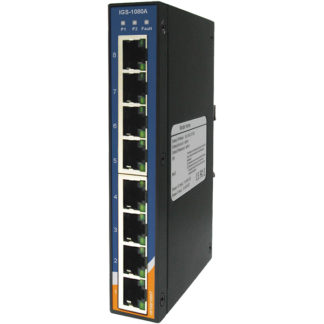 IGS-1080A<BR>産業用ギガビットイーサネットスイッチ 8ポート 非管理型 DINレール対応 DC入力<BR>ＯＲｉｎｇＩｎｄｕｓｔｒｉａｌＮｔｗｋ