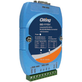 ISC-1112-I<BR>産業用メディアコンバータ シリアル変換 RS232-422/485 1ポート 絶縁対応 DC入力<BR>ＯＲｉｎｇＩｎｄｕｓｔｒｉａｌＮｔｗｋ