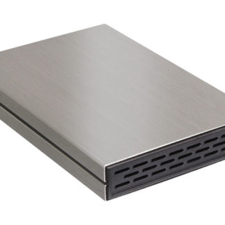 OWL-ESL25U32C-SI2<BR>放熱性に優れたアルミボディ採用 USB3.2 Gen2対応 USB Type-C接続 2.5インチHDD/SSDケース 黒角 シルバー 製品サイズ約79(W)×124(D)×17(H)mm<BR>㈱オウルテック