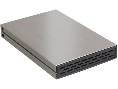 OWL-ESL25U32C-SI2放熱性に優れたアルミボディ採用 USB3.2 Gen2対応 USB Type-C接続 2.5インチHDD/SSDケース 黒角 シルバー 製品サイズ約79(W)×124(D)×17(H)mm㈱オウルテック