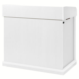 CLB-32UW1-W06NC<BR>AVキャビネット完成品/レクチャー卓/EIA32U/コンソール天板/60φキャスター/ホワイト/木扉<BR>㈱オーエス