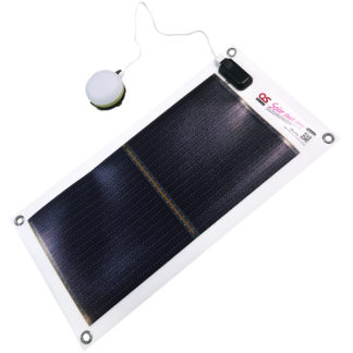GSB-0500-DC<BR>どこでも発電 ソーラーチャージャーセット 5.4Wタイプ/バッテリー1800mAh/LED付<BR>㈱オーエス