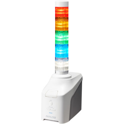 NHB4-5-RYGBCネットワーク制御信号灯 直径40mm/5段/赤黄緑青白/ACアダプタ付属㈱パトライト