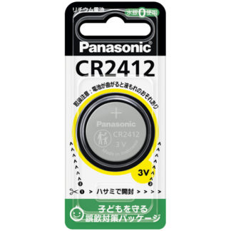 CR-2412P<BR>コイン形リチウム電池 CR2412<BR>パナソニック㈱（家電）