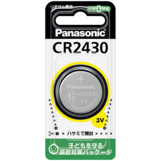 CR-2430P<BR>コイン形リチウム電池 CR2430<BR>パナソニック㈱（家電）