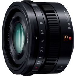 H-X015-K<BR>デジタル一眼カメラ用交換レンズ LEICA DG SUMMILUX 15mm/F1.7 ASPH. （ブラック）<BR>パナソニック㈱（家電）
