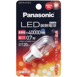 LDT1LE12CLED装飾電球 0.7W （電球色相当）パナソニック㈱（家電）