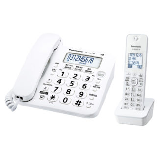 VE-GD27DL-W<BR>コードレス電話機（子機1台付き）（ホワイト）<BR>パナソニック㈱（家電）