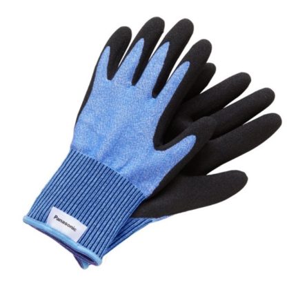 WKTG3LA【ストロングンテ】タングステン耐切創手袋（家庭用） 耐切創レベルD（手のひら発泡ゴムコート） ブルー Lサイズパナソニック㈱（家電）