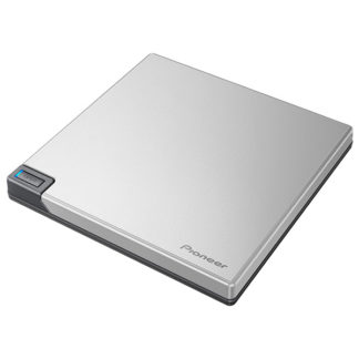 BDR-XD08SV<BR>Mac＆Windows11対応BDXL対応 USB3.0接続 外付型ポータブルBD/DVD/CDライター シルバー<BR>パイオニア㈱