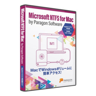 MNF09<BR>Microsoft NTFS for Mac by Paragon Software-Appleシリコン対応版入り-メディアキット<BR>パラゴンソフトウェア㈱