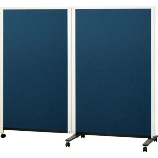 PWJ-1815BSK<BR>パーティション片面掲示ホワイトボード 2連タイプ（高さ1500mm）<BR>プラス㈱