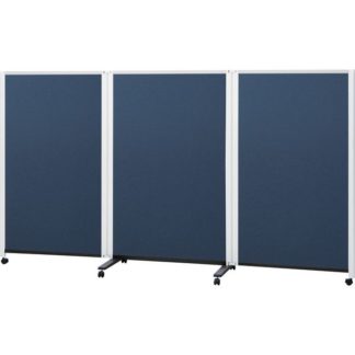 PWJ-2715BSK<BR>パーティション片面掲示ホワイトボード 3連タイプ（高さ1500mm）<BR>プラス㈱
