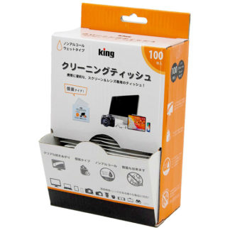 820129<BR>KING クリーニングティッシュ 100枚入り KCTFSL-100<BR>㈱浅沼商会