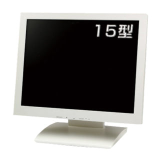 QT-1505P(AVG)液晶ディスプレイ 15型/1024×768/D-Sub/パールホワイト/スピーカー：ありクイックサンプロダクツ㈱