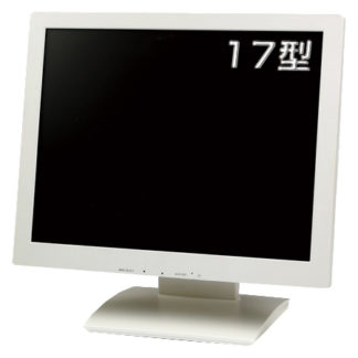 QT-1702P(AVTP)17インチタッチパネル液晶ディスプレイ （ホワイト）クイックサンプロダクツ㈱