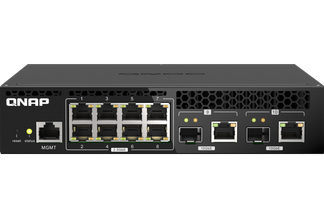 QSW-M2108R-2C<BR>QSW-M2108R-2C L2 Webマネージドスイッチ (2x10GbE + 8x2.5GbE)<BR>ＱＮＡＰ　Ｓｙｓｔｅｍｓ