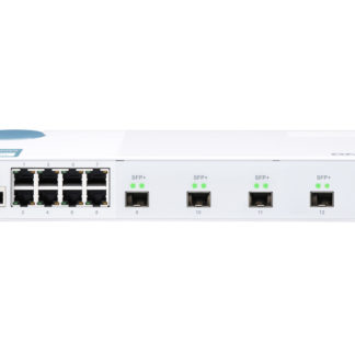 QSW-M408S<BR>QSW-M408S L2 Webマネージドスイッチ (4 x 10GbE + 8 x 1GbE)<BR>ＱＮＡＰ　Ｓｙｓｔｅｍｓ