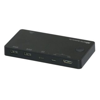 RS-240CA-4K<BR>4K HDMIディスプレイ/USBキーボード・マウス パソコン切替器 (USB-C/Aパソコン対応)<BR>ラトックシステム㈱
