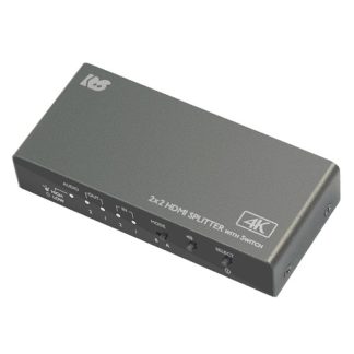 RS-HDSP22-4K<BR>入力切替機能付HDMI分配器（ダウンスケール対応）<BR>ラトックシステム㈱
