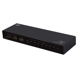 RS-HDSP8P-4K<BR>4K60Hz 1入力8出力 HDMI分配器<BR>ラトックシステム㈱