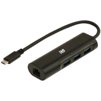 RS-UCLAN-H3<BR>USB Type-C ギガビット対応LANアダプター USBハブ付き<BR>ラトックシステム㈱