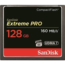 SDCFXPS-128G-J61エクストリーム プロ コンパクトフラッシュカード 128GBウェスタンデジタル（サンディスク）