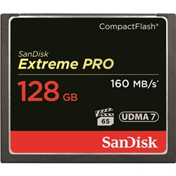 SDCFXPS-128G-J61<BR>エクストリーム プロ コンパクトフラッシュカード 128GB<BR>ウェスタンデジタル（サンディスク）