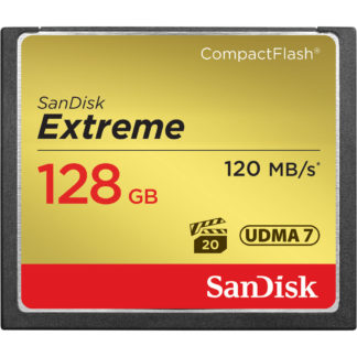 SDCFXSB-128G-J61<BR>エクストリーム コンパクトフラッシュカード 128GB<BR>ウェスタンデジタル（サンディスク）