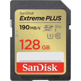 SDSDXWA-128G-JNJIP<BR>エクストリーム プラス SDXC UHS-I カード 128GB<BR>ウェスタンデジタル（サンディスク）