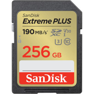 SDSDXWA-256G-JNJIP<BR>エクストリーム プラス SDXC UHS-I カード 256GB<BR>ウェスタンデジタル（サンディスク）
