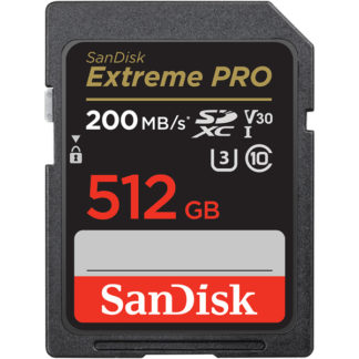 SDSDXXD-512G-JNJIP<BR>エクストリーム プロ SDXC UHS-I カード 512GB<BR>ウェスタンデジタル（サンディスク）