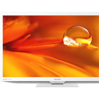 2T-C24DE-W<BR>24V型地上・BS・110度CSデジタルハイビジョンLED液晶テレビ 外付HDD対応 ホワイト系<BR>シャープ㈱