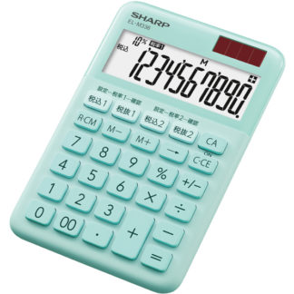 EL-M336-GX<BR>電卓 10桁 （ミニナイスサイズタイプ） グリーン系<BR>シャープ㈱