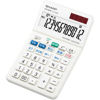 EL-NA92-X<BR>実務電卓 12桁 （ナイスサイズタイプ） 抗菌仕様 軽減税率対応モデル<BR>シャープ㈱