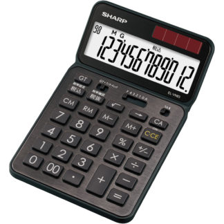 EL-VN83-BX<BR>電卓 12桁 （ナイスサイズタイプ） ブラック系（スタイリッシュブラック）<BR>シャープ㈱