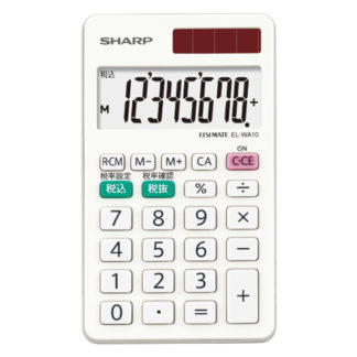 EL-WA10-X<BR>電卓 8桁 （ハンディ・手帳タイプ）<BR>シャープ㈱