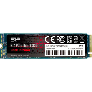 SP001TBP34A80M28<BR>M.2 Gen3 x4 type2280 1TB SSD<BR>シリコンパワー