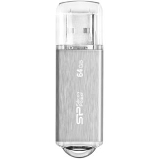 SP064GBUF2M01V1S<BR>USBフラッシュメモリ ULTIMA-II I-Series 64GB シルバー 永久保証<BR>シリコンパワー
