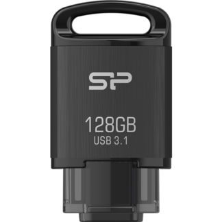 SP128GBUC3C10V1K<BR>USB3.1フラッシュメモリ Type-C対応 Mobile C10 128GB ブラック<BR>シリコンパワー