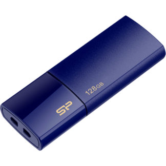 SP128GBUF3B05V1D<BR>USB3.0フラッシュメモリ Blaze B05 Series 128GB ネイビー スライド式<BR>シリコンパワー