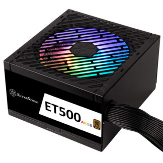 SST-ET500-ARGB<BR>ATX電源 500W<BR>ＳｉｌｖｅｒＳｔｏｎｅ