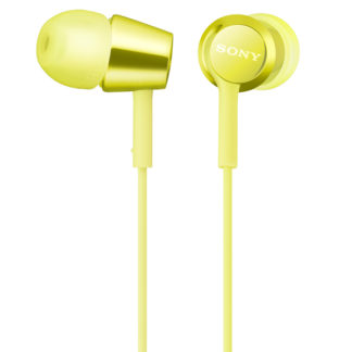 MDR-EX155/Y<BR>密閉型インナーイヤーレシーバー イエロー<BR>ソニー㈱