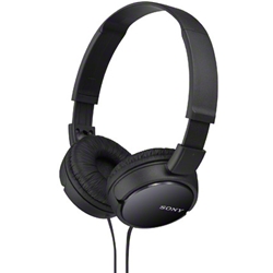 MDR-ZX110/B<BR>ステレオヘッドホン ブラック<BR>ソニー㈱