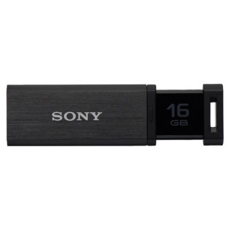 USM16GQX B<BR>USB3.0対応 ノックスライド式高速（200MB/s）USBメモリー 16GB ブラック キャップレス<BR>ソニー㈱