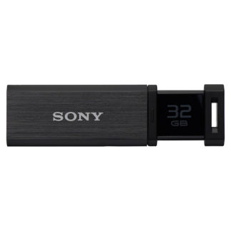 USM32GQX B<BR>USB3.0対応 ノックスライド式高速（226MB/s）USBメモリー 32GB ブラック キャップレス<BR>ソニー㈱